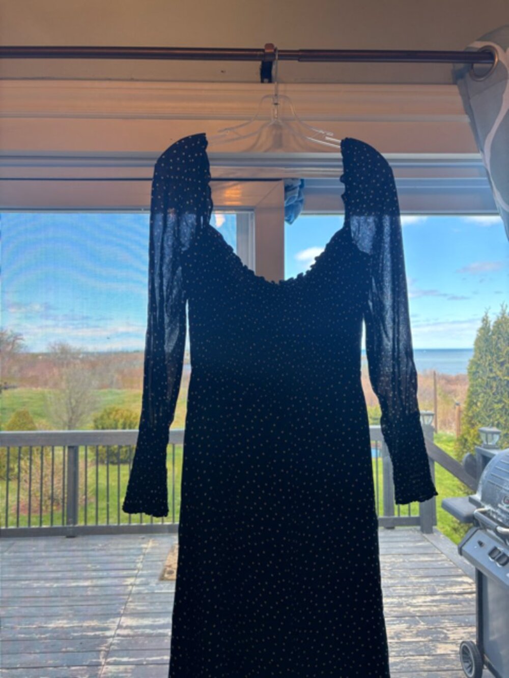 Reformation Black & White Polka Dot Dress
